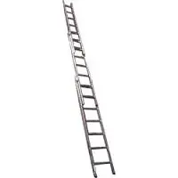 Alumīnija trepes,3 posmi, (H=3,08-7,43m)